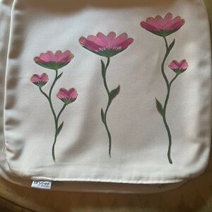 Hand Painted Pillow Cover 18x18